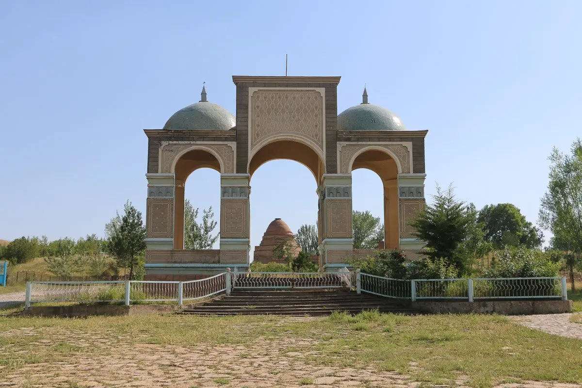 Shakh Fazil Mausoleum in Jalal-Abad region, Kyrgyzstan