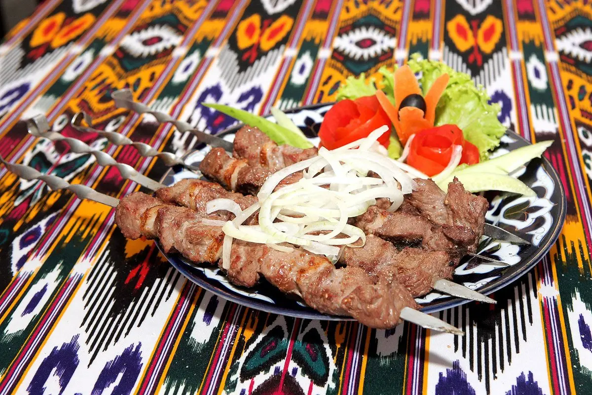 Jalal-Abad Food Tour, Shashlik - Kyrgyzstan
